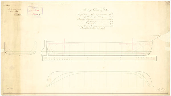 65ft Mooring Chain Lighter Number 2 (1837)