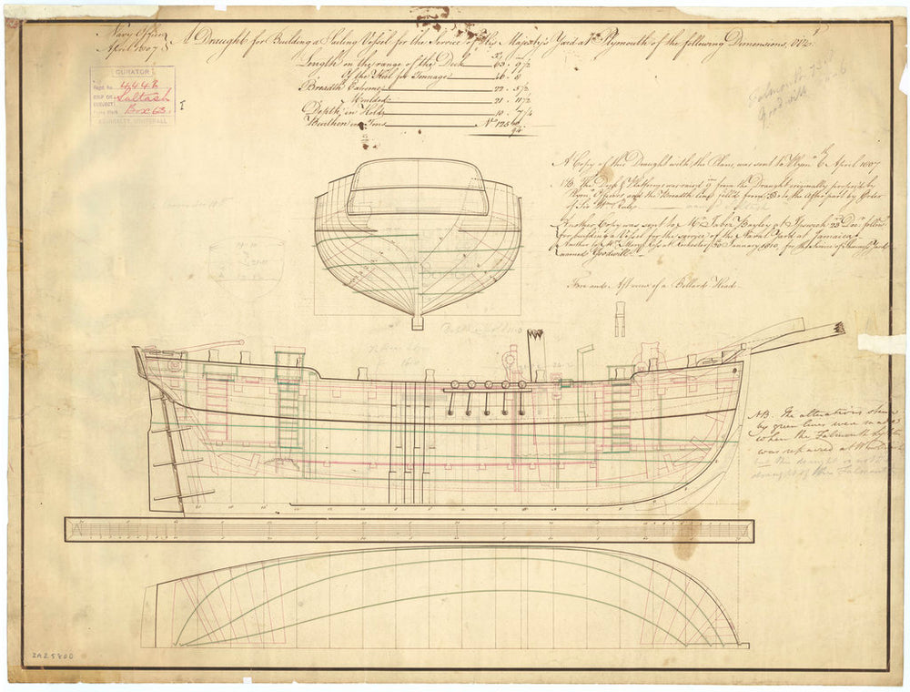 'Saltash' (1807); 'Goodwill' (1810); unnamed sailing yard craft for Jamaica (c1808)
