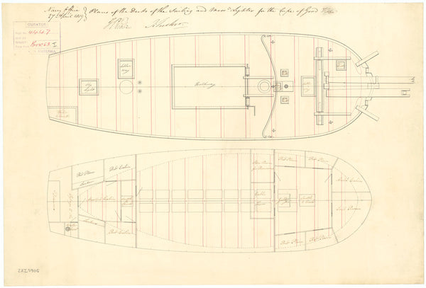 Unnamed 60ft Sailing Mooring Lighter (no date)