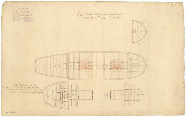 'Serpent' (1742) bomb vessel