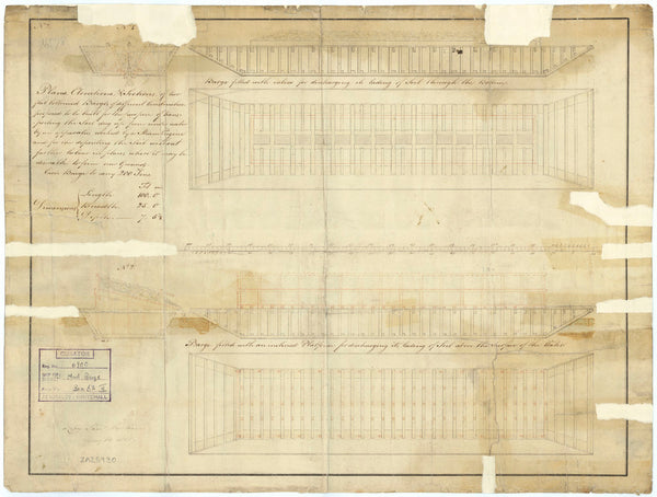 100ft Flat-Bottomed Mud Barges (circa 1800)