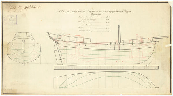 Plan of 'Swallow' (1812)