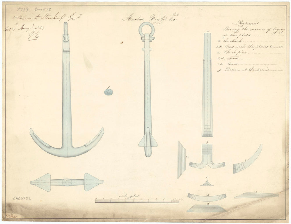 Design for an 84 cwt Anchor