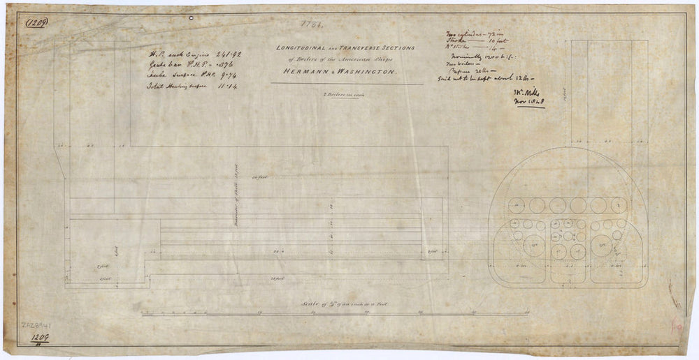 Boilers for Hermann (1847) and Washington (1847)