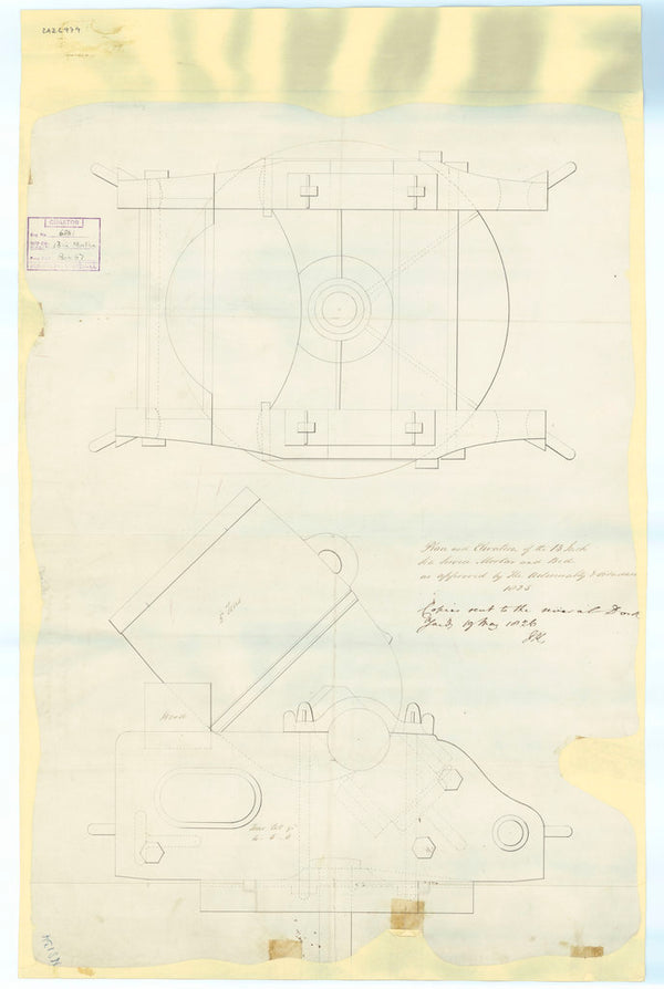 13 inch Mortar and Bed (1825)