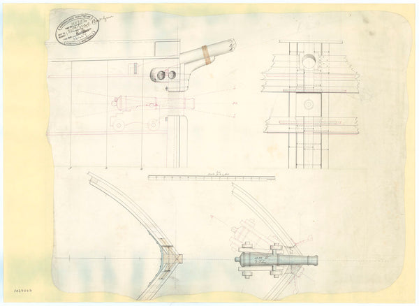 32 pounder bow gun