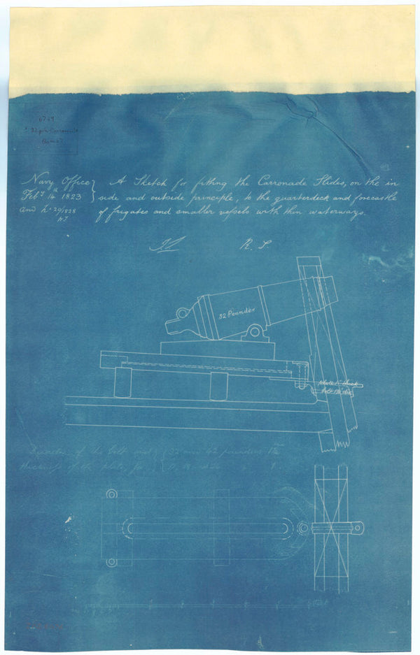 Carronade slide for Quarter Deck and Forecastle on Frigates