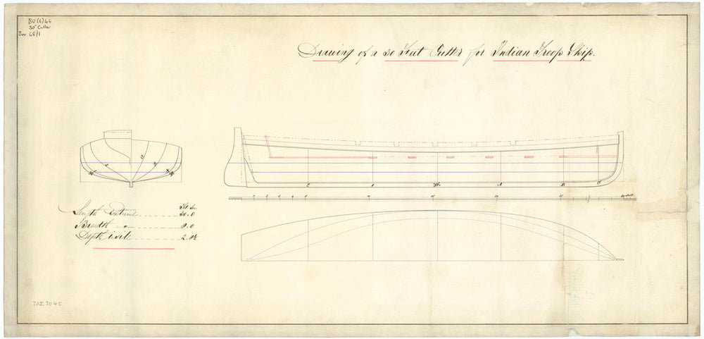 30 ft Cutter for Indian Troopships