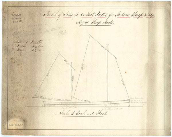 30 ft Cutter for Indian Troopships