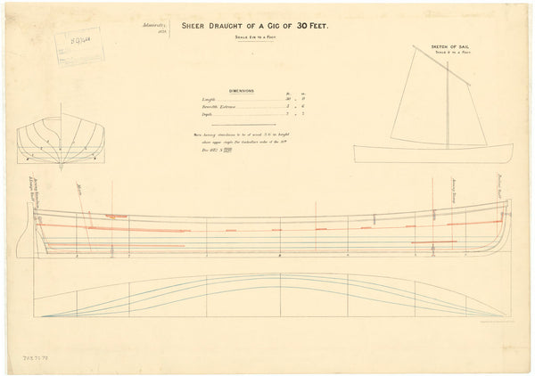 Lines and profile plan