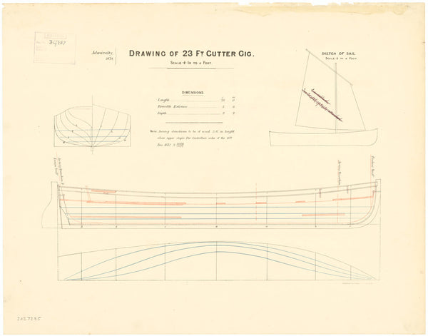 Lines and profile plan