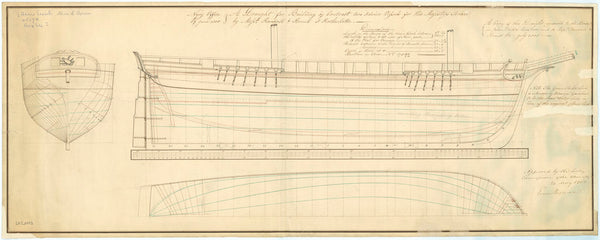 Lines plan for two Advice Vessels