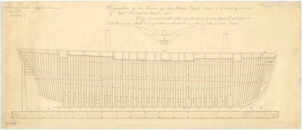 Frame Plan for two Advice Vessels