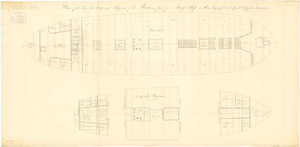 Plan for 'Alceste' (1806)