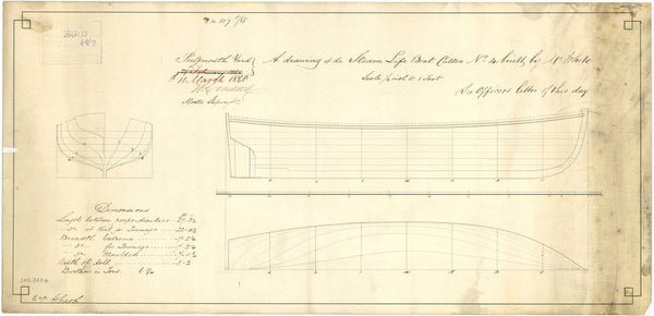 27ft Steam Life Boat Cutter No.4