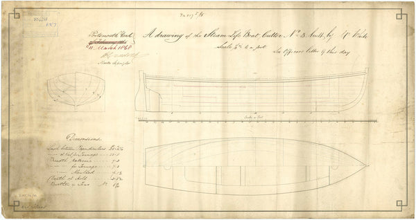 28ft Steam Life Boat Cutter No.3