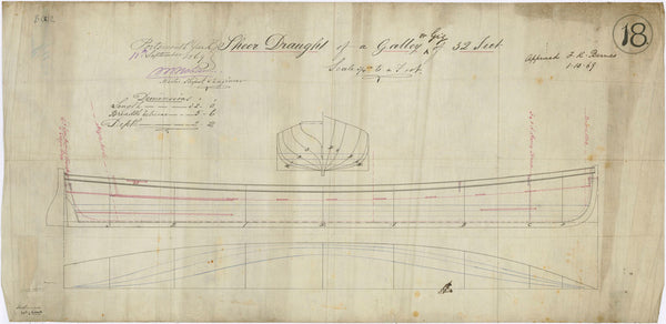 32ft Galley or Gig (1869)