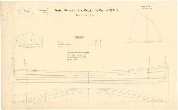 32ft Galley or Gig (1878)