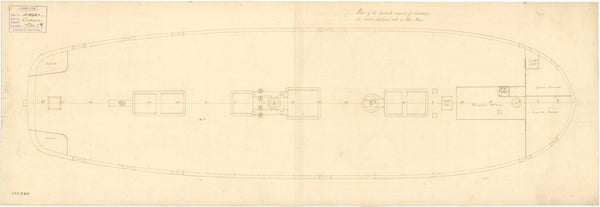 Plan of the Gundeck for the 'Crown' (1747)