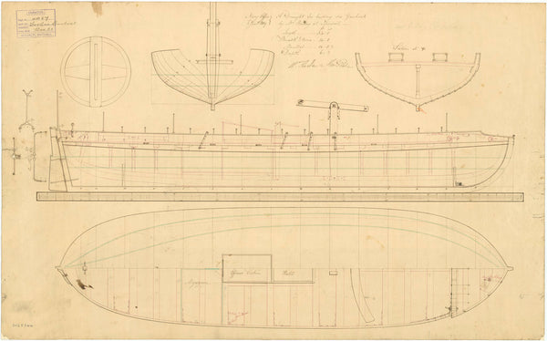 Lines & Profile plan for Gunboats