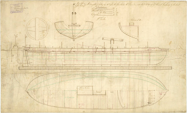 Lines & Profile plan for Gunboats