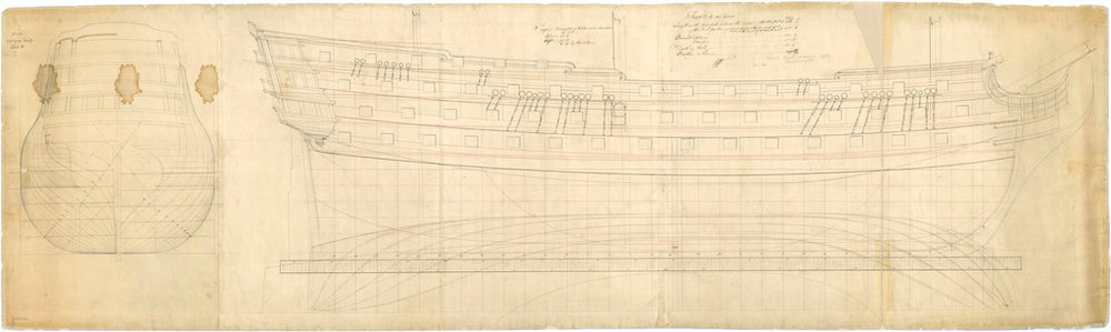 100-gun Ship, possibly Royal Sovereign (1786)