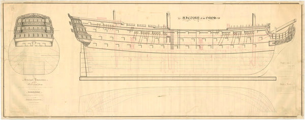 Body plan for HMS 'Victory' (1765)