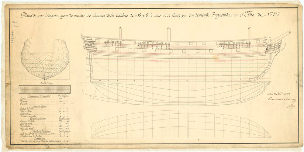 Proposed Spanish 50-gun frigate (1797)