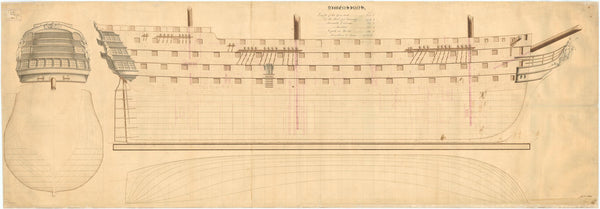 Unnamed proposed 215ft 160-gun, First Rate, three-decker