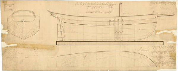 Lines plan for 'Sylph'