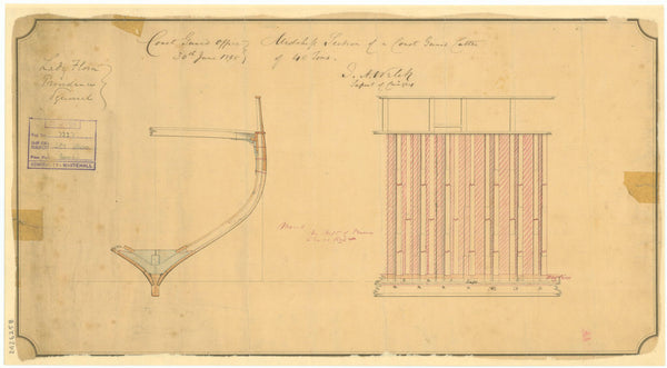 Midship section of a Spy Class Coast Guard Cutter