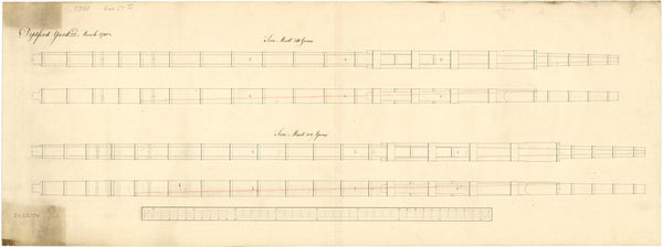 Made foremast for 28 & 32-gun frigates, 1780