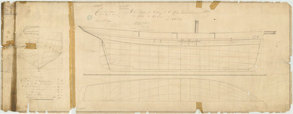 Lines plan for a Coast Guard Cutter 'Adder'