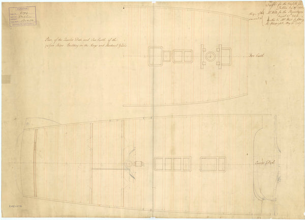 'Dublin' (1757); 'Norfolk' (1757); 'Shrewsbury' (1758); 'Warspite' (1758) [alternative spelling: Warspight]