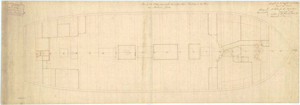 'Dublin' (1757); 'Norfolk' (1757); 'Shrewsbury' (1758); 'Warspite' (1758) [alterantive spelling: Warspight]