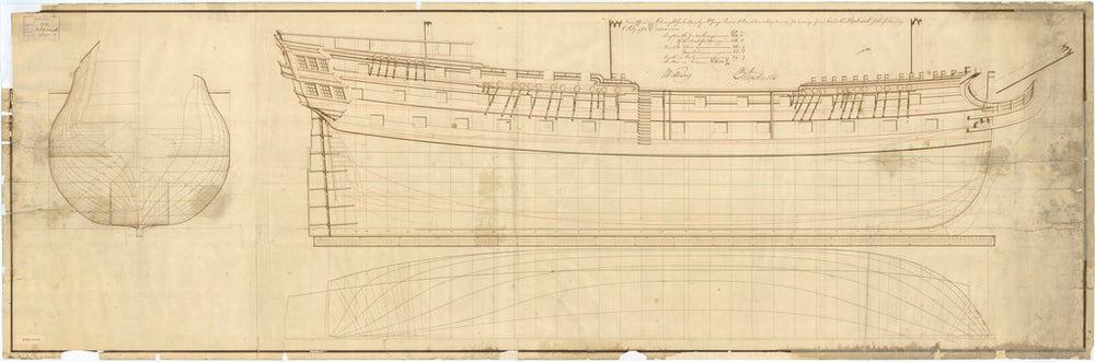 Plan of HMS 'Elephant' (1786)