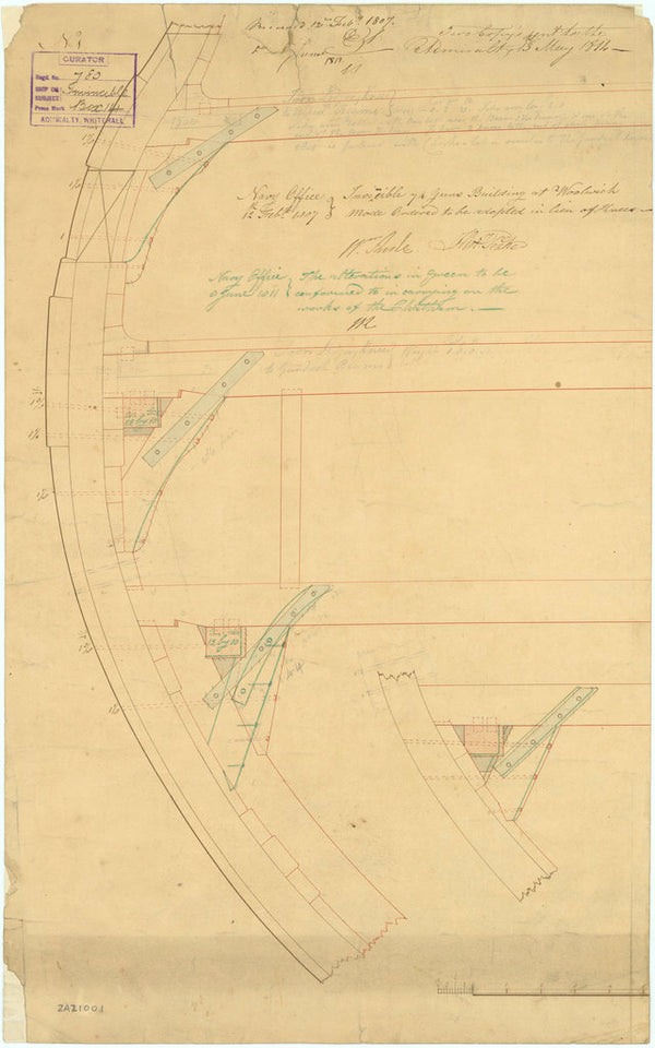 'Invincible' (1808); 'Chatham' (1810)