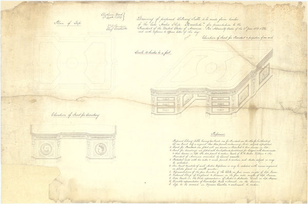 Plans for US Presidents Desk