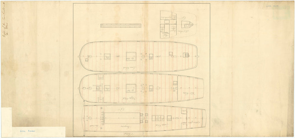 Profiel plan of San Carlos (captured 1779) [Reverse of plan]