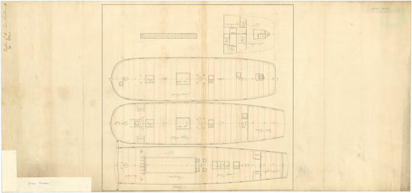 Profiel plan of San Carlos (captured 1779) [Reverse of plan]