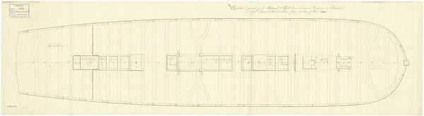 Ship plan HMS 'Monmouth'