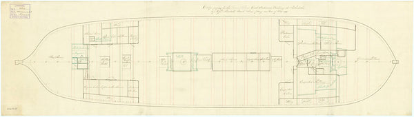 Ship plan HMS 'Monmouth'