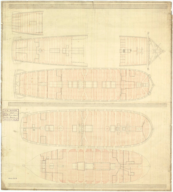 Unnamed 1745 Establishment 60-gun Fourth Rate two-decker