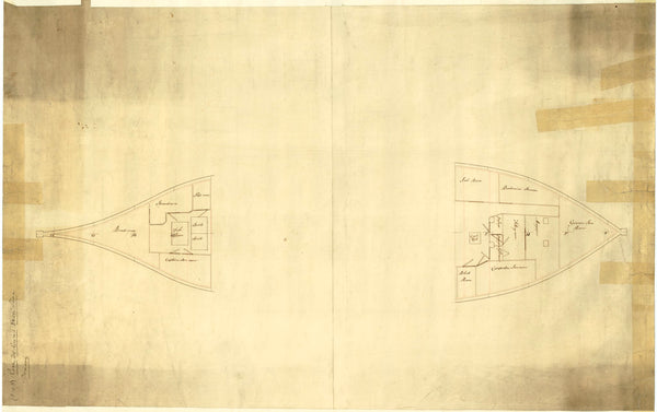 The 'Rose' (1757) deck plan