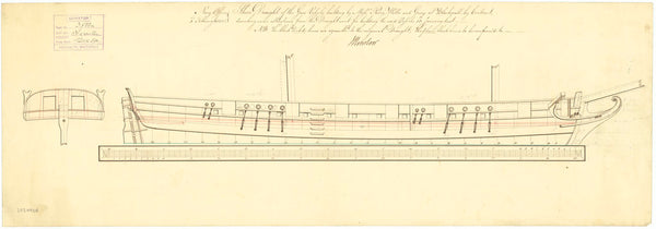 Sheer plan for 'Ferriter' (1801)