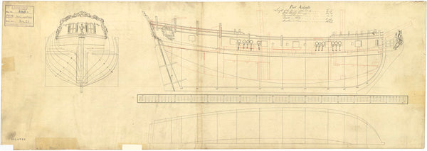 Lines & profile plan for 'Port Antonio'