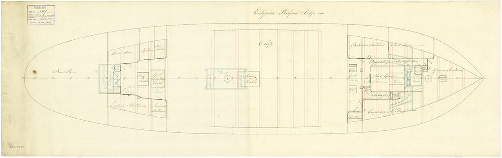 Platform level plan for 'Endymion' (1797)