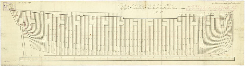 Frame plan for 'Endymion' (1797)