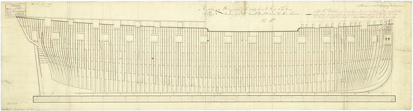 Frame plan for 'Endymion' (1797)