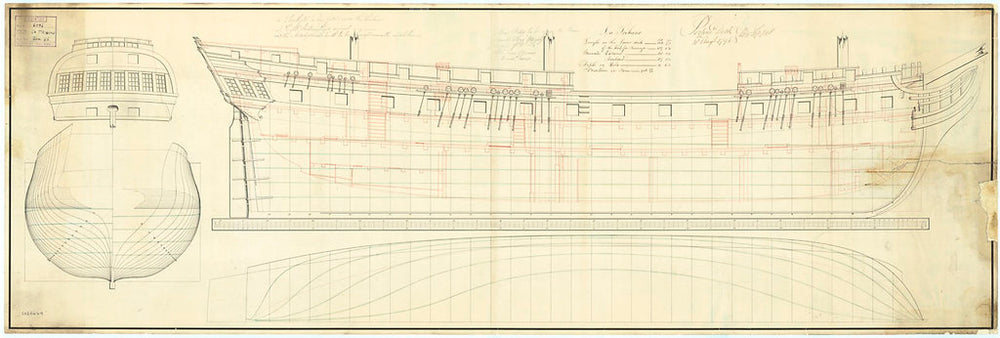 HMS Tribune ship plan